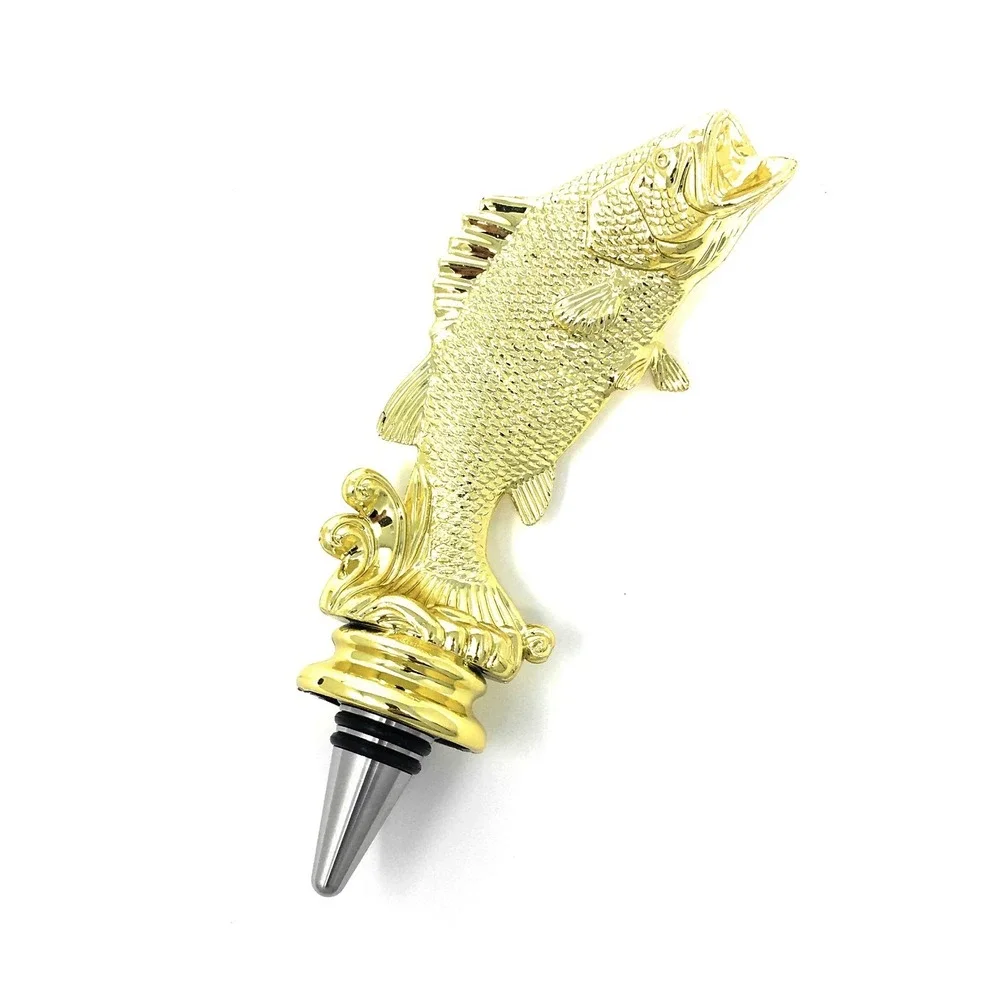 Handmade Bottle Stopper made from Repurposed Bass Trophy